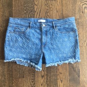 LOFT cutoff denim shorts
